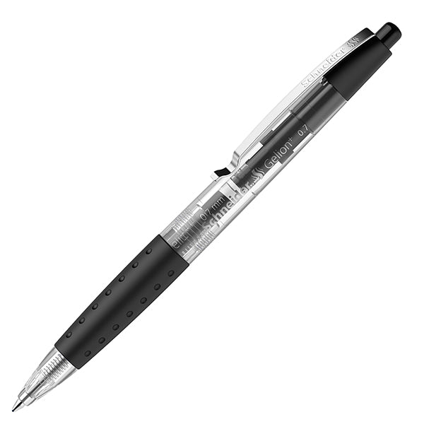 SCHNEIDER - P101001 - Penna gel Gelion+ a scatto - punta 0.7 mm - nero - Schneider - 105462 -  Conf. da 10 Pz.