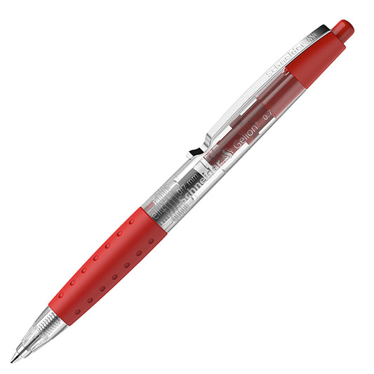 SCHNEIDER - P101002 - Penna gel Gelion+ a scatto - punta 0.7 mm - rosso - Schneider - 105463 -  Conf. da 10 Pz.