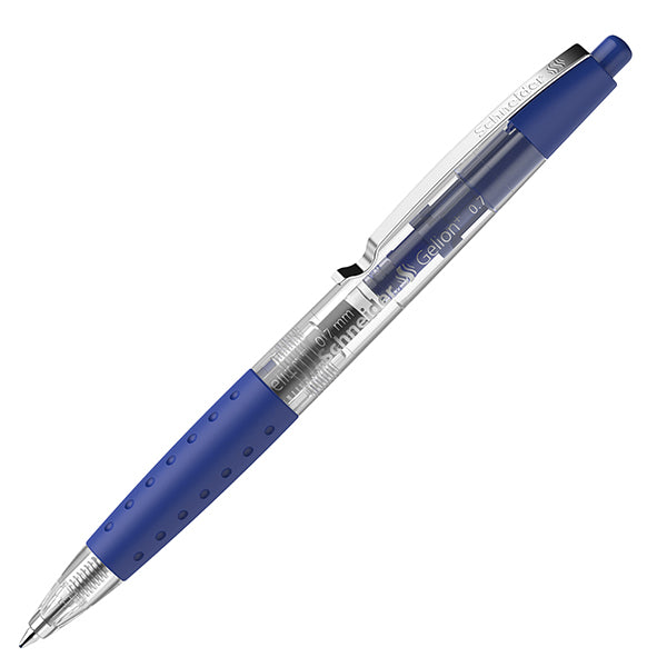 SCHNEIDER - P101003 - Penna gel Gelion+ a scatto - punta 0.7 mm - blu - Schneider - 105464 -  Conf. da 10 Pz.