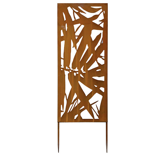 Verdemax - 8583 - Pannello decorativo - acciaio - 30 x 90 cm - corten - Verdemax - 105574 -  Conf. da 1 Pz.
