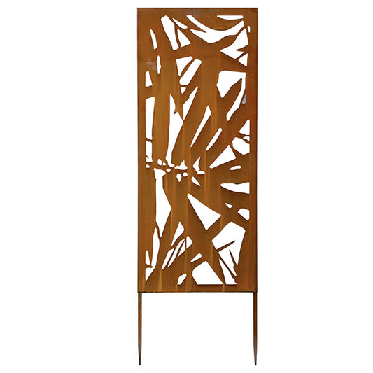 Verdemax - 8583 - Pannello decorativo - acciaio - 30 x 90 cm - corten - Verdemax - 105574 -  Conf. da 1 Pz.