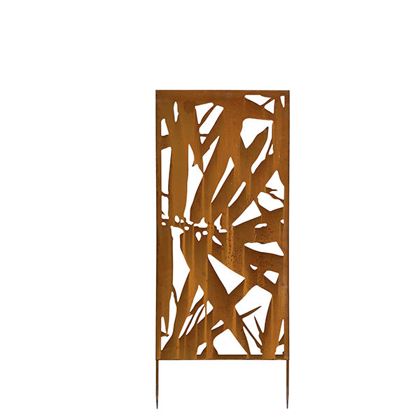 Verdemax - 8584 - Pannello decorativo - acciaio corten - 50 x 100 cm - corten - Verdemax - 105575 -  Conf. da 1 Pz.