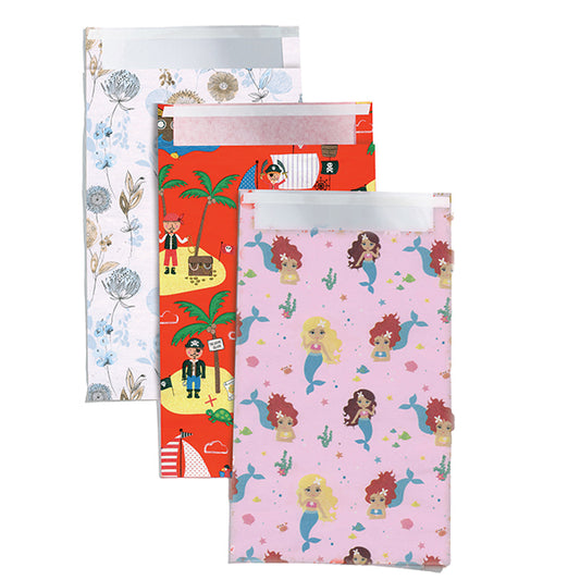 REX SADOCH - RX3PK36GEN - Sacchetto regalo - fantasie assortite - c-patella adesiva - 36 x 50 + 5 cm - carta - Rex Sadoch - conf. 2pz - 105599 -  Conf. da 1 Pz.