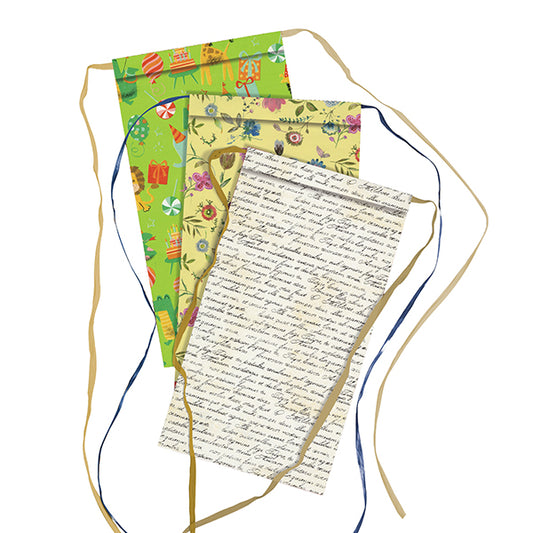 REX SADOCH - RX3PK36RGEN - Sacchetto regalo - fantasie assortite - c-nastro rafia - 36 x 50 + 5 cm - carta - Rex Sadoch - conf. 2pz - 105604 -  Conf. da 1 Pz.