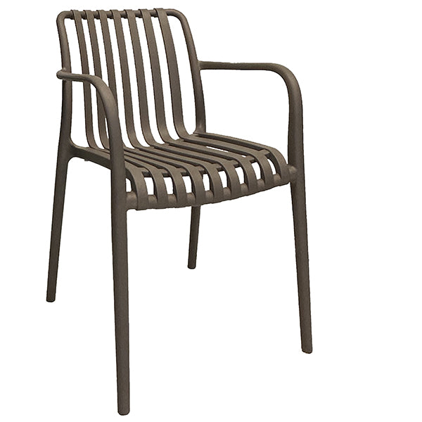 Verdelook - 750-67 - Sedia Nives - 56 x 42 x 81 cm - PP - tortora - Verdelook - 105611 -  Conf. da 1 Pz.