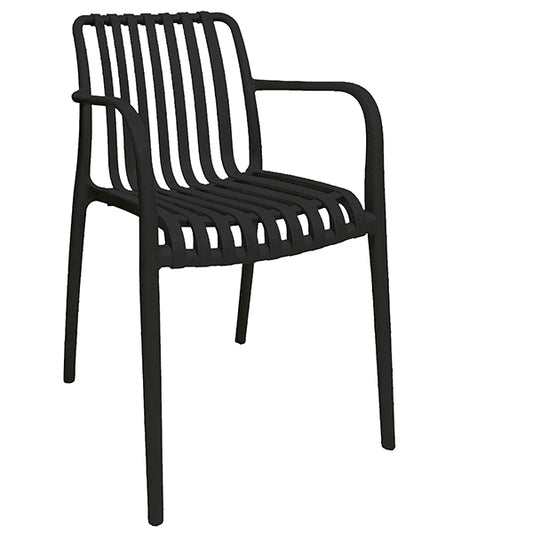 Verdelook - 750-68 - Sedia Nives - 56 x 42 x 81 cm - PP - nero - Verdelook - 105612 -  Conf. da 1 Pz.
