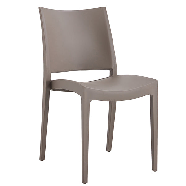 Verdelook - 750-59 - Sedia Flat - 56,5 x 44 x 81 cm - PP - tortora - Verdelook - 105614 -  Conf. da 1 Pz.