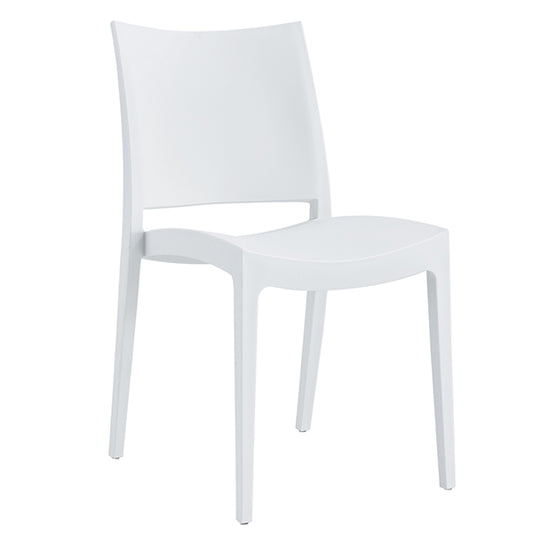 Verdelook - 750-57 - Sedia Flat - 56,5 x 44 x 81 cm - PP - bianco - Verdelook - 105616 -  Conf. da 1 Pz.