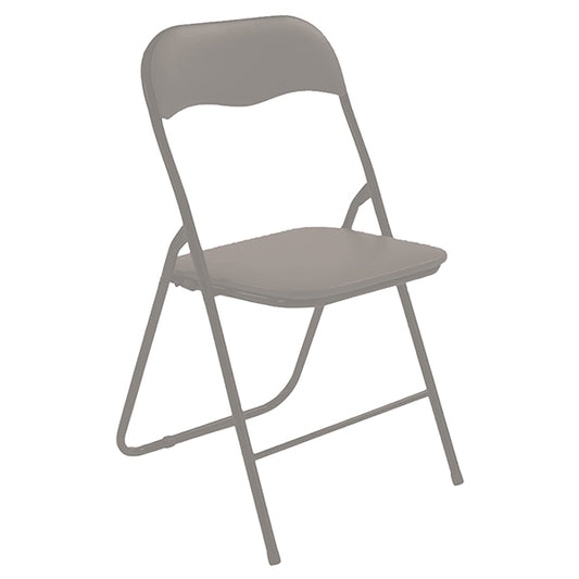 Verdelook - 779-33 - Sedia Slimmy - pieghevole - 43 x 44 x 79 cm - tortora - Verdelook - 105635 -  Conf. da 6 Pz.