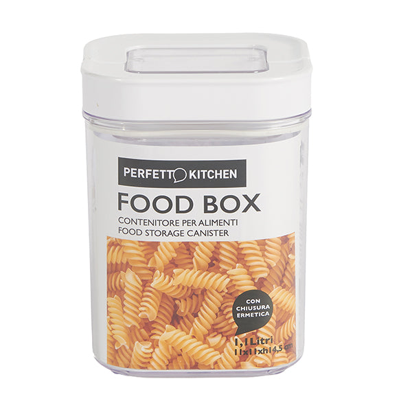 PERFETTO - 29190 - Contenitore alimentare Foodbox - 110 x 110 x 145 mm - 1,1 litri - ABS - Perfetto - 105643 -  Conf. da 1 Pz.