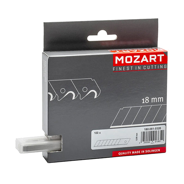 Mozart - MM90180 - Lama a spezzare - 18 mm - rivestimento titanio - Mozart - conf. 10 pezzi - 105656 -  Conf. da 1 Pz.