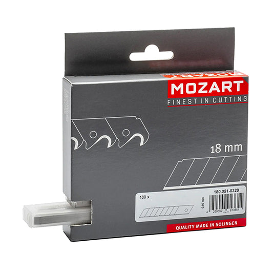 Mozart - MM90180 - Lama a spezzare - 18 mm - rivestimento titanio - Mozart - conf. 10 pezzi - 105656 -  Conf. da 1 Pz.