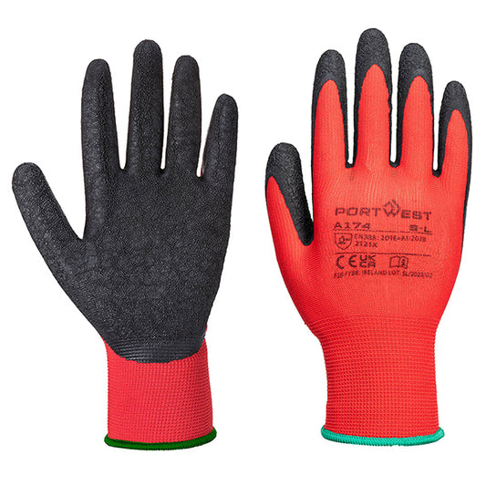 Portwest - A174R8RM - Guanti A174 Flex Grip - lattice - M - rosso-nero - Portwest - 105667 -  Conf. da 12 Pz.
