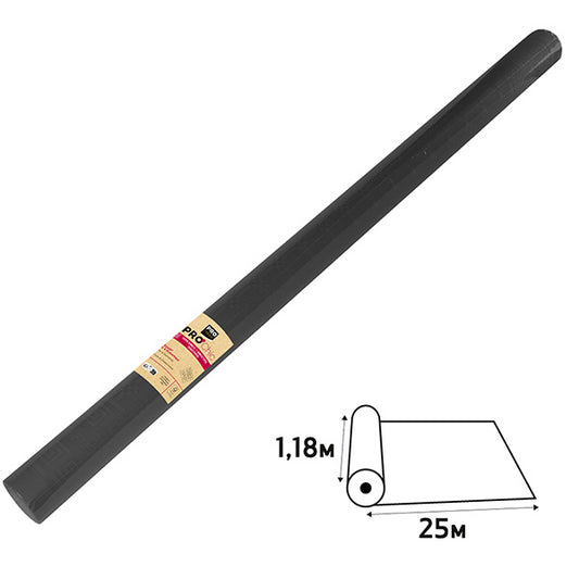 PRO nappe - R482534I - Tovaglia damascata - in rotolo - 1,18 x 25 m - carta - nero - Pro Nappe - 105694 -  Conf. da 1 Pz.