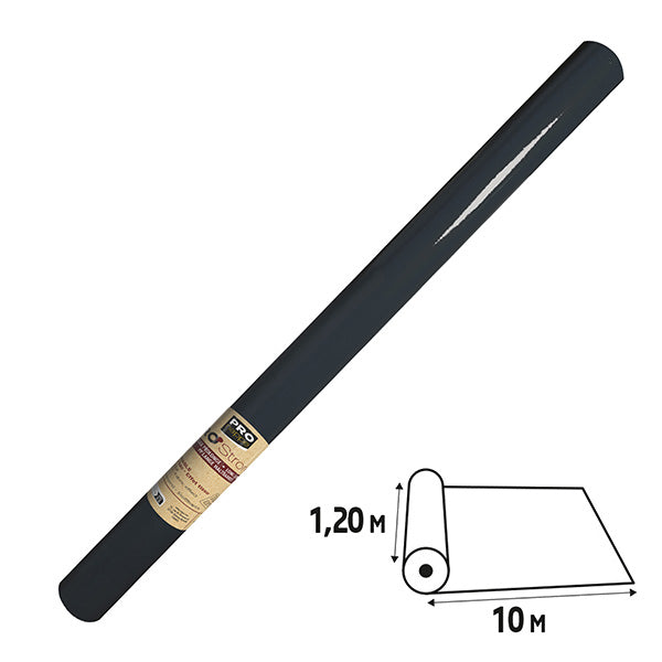 PRO nappe - R781021I - Tovaglia idrorepellente - in rotolo - 1,2 x 10 m - spunbond - nero - Pro Nappe - 105697 -  Conf. da 1 Pz.