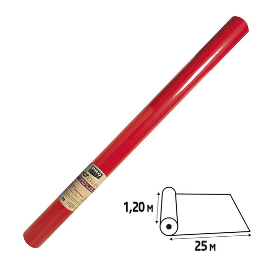 PRO nappe - R782509I - Tovaglia idrorepellente - in rotolo - 1,2 x 25 m - spunbond - rosso - Pro Nappe - 105699 -  Conf. da 1 Pz.