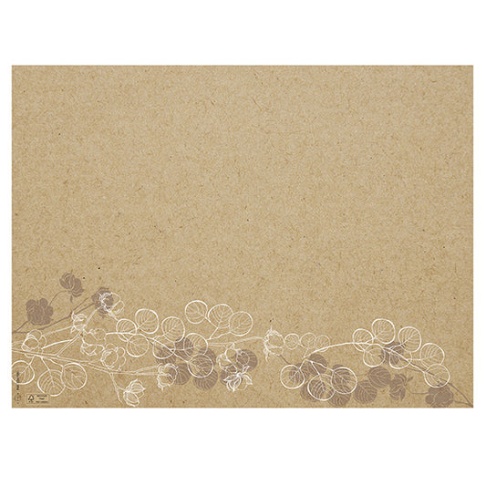 PRO nappe - 334158I - Tovaglietta monouso Floral - 30 x 40 cm - carta - avana - Pro Nappe - conf. 400 pezzi - 105704 -  Conf. da 1 Pz.