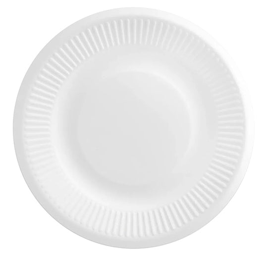 Signor Bio - BPC012BIO125F - Piatto Light - compostabile - Ø 23 cm - bianco - Signor Bio - conf. 125 pezzi - 105712 -  Conf. da 1 Pz.