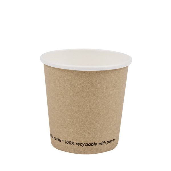 Signor Bio - PGC022BIO50C - Bicchiere caffè - carta - 75 ml - avana - Signor Bio - conf. 50 pezzi - 105718 -  Conf. da 1 Pz.