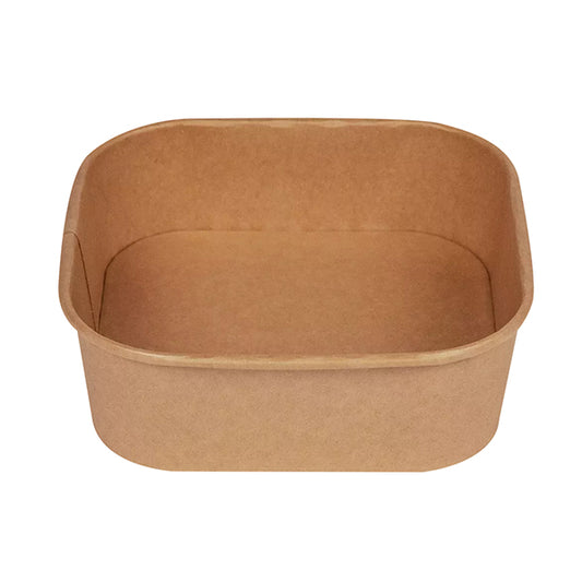Signor Bio - PBS002BIO50C - Bowl quadrata - 900ml - 17 x 17 cm - avana - Signor Bio - conf. 50 pezzi - 105728 -  Conf. da 1 Pz.
