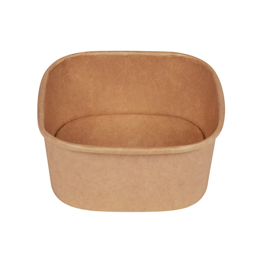 Signor Bio - PBS003BIO50C - Bowl quadrata - 600ml - 13 x 13 cm - avana - Signor Bio - conf. 50 pezzi - 105730 -  Conf. da 1 Pz.