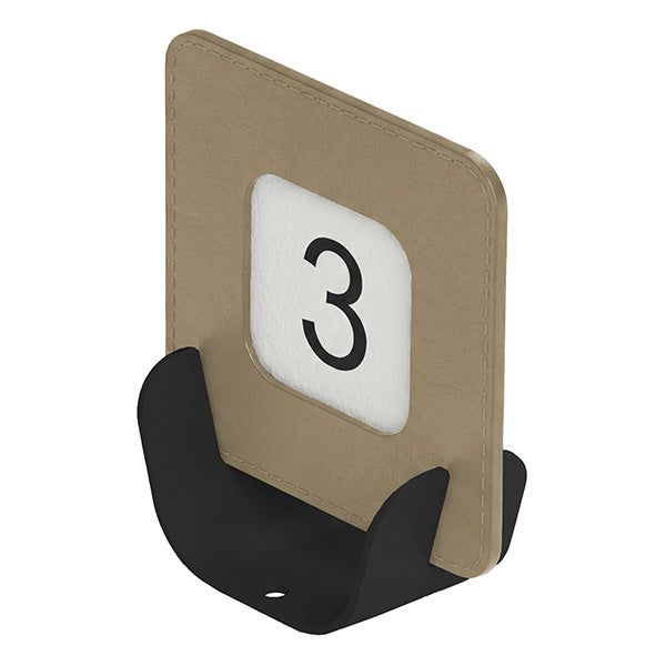STILCASA - MET-SQR-N07 - Segnaposto Talk porta QR code - 10 x 4 x 11,5 cm - beige - Stilcasa - 105756 -  Conf. da 1 Pz.