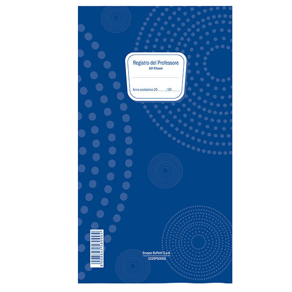 DATA UFFICIO - 3325PS000G - Registro del Professore (10 classi) - 31 x 17 cm - 3325PS000G - Data Ufficio - 105761 -  Conf. da 1 Pz.