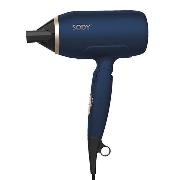 No Brand - SD3026BL - Asciugacapelli - manico pieghevole - 2000  W - blu - 105771 -  Conf. da 1 Pz.