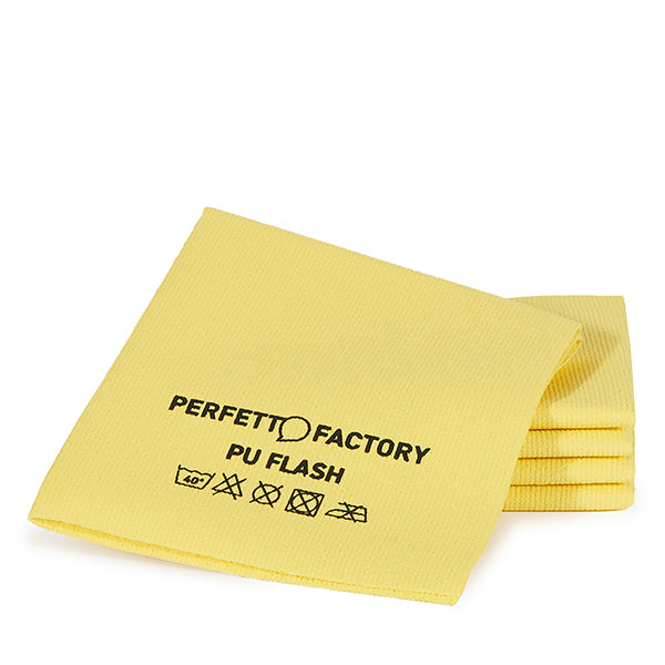 PerfettoFactory - 26592 - Panni PU Flash - 34 x 36 cm - giallo - Perfetto Factory - conf. 5 pezzi - 105781 -  Conf. da 1 Pz.