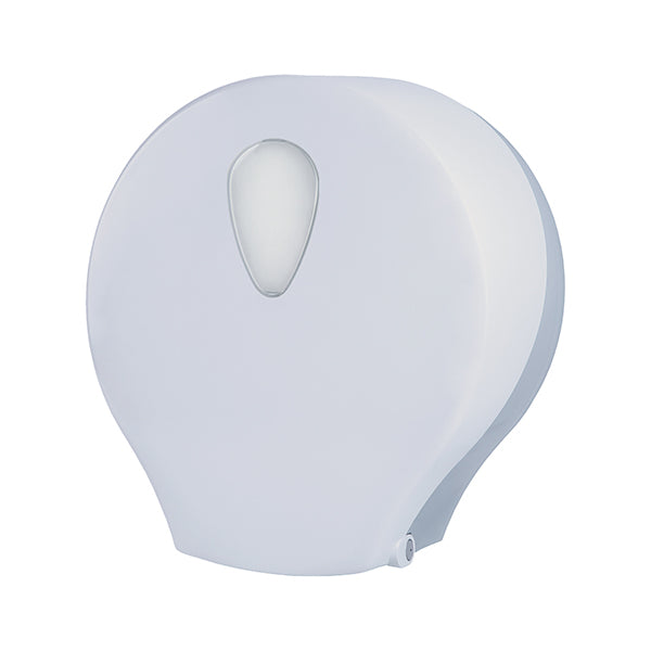Medial - 920001 - Dispenser carta igienica Stileco rotolo Mini Jumbo - 12,5 x 25,3 x 27,2 cm - rotolo diametro 25 cm - ABS - bianco - Medial - 105850 -  Conf. da 1 Pz.