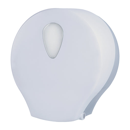 Medial - 920002 - Dispenser carta igienica Stileco rotolo Maxi Jumbo - 12,5 x 30,4 x 32,6 cm - rotolo diametro 27,5 cm - ABS - bianco - Medial - 105851 -  Conf. da 1 Pz.