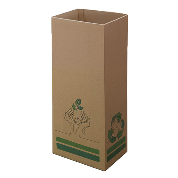Medial - 801002 - Contenitore gettacarte Cardbob - 25 x 35 x 75 cm - 60 L - cartone - avana - Medial - 105901 -  Conf. da 15 Pz.