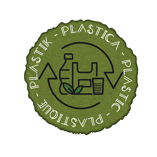 Medial - 711901 - Etichetta in vinile raccolta differenziata Stik - plastica - autoadesiva - 10,5 x 10,5 cm - PVC - verde - Medial International - 105903 -  Conf. da 1 Pz.