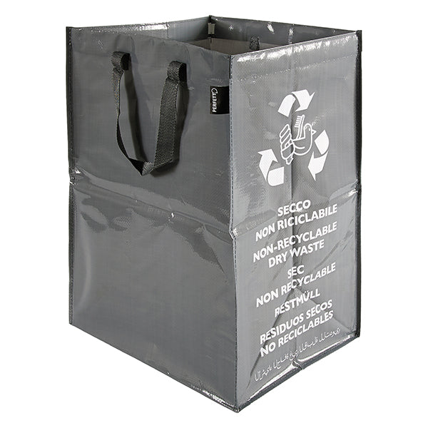 PERFETTO - 12854 - Contenitore Ricicla Bag - indifferenziata - 30 x 38 x 55 cm - grigio - Perfetto - 105907 -  Conf. da 1 Pz.