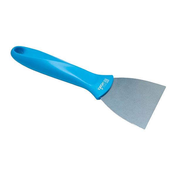 No Brand - LF1122-BLU - Raschietto - lama acciaio inox - 7,5 x 2 x 24 cm - blu-grigio - 105912 -  Conf. da 1 Pz.