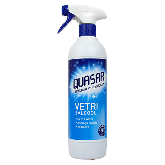 Quasar - 40895PIT - Detergente per vetri in spray Quasar - con alcool - flacone da 580 ml - Quasar - 105919 -  Conf. da 1 Pz.