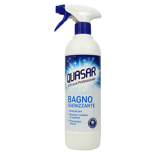 Quasar - 40345PIT - Detergente igienizzante bagno in spray Quasar - flacone da 580 ml - Quasar - 105920 -  Conf. da 1 Pz.