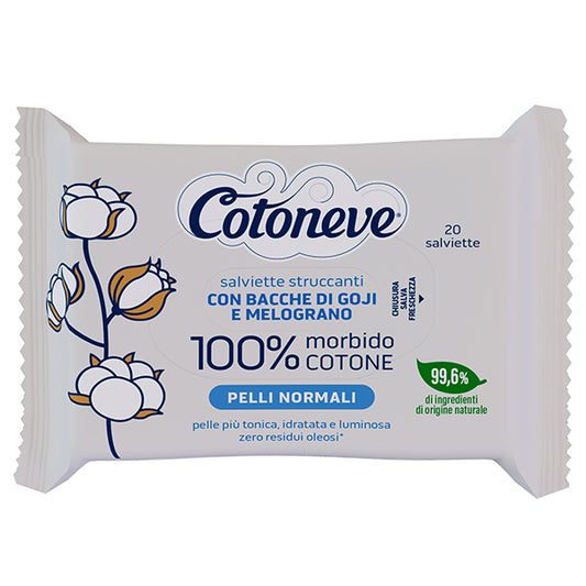 COTONEVE - 3673CV - Salvietta struccante - pelli normali - cotone - Cotoneve - conf. 20 pezzi - 105930 -  Conf. da 1 Pz.