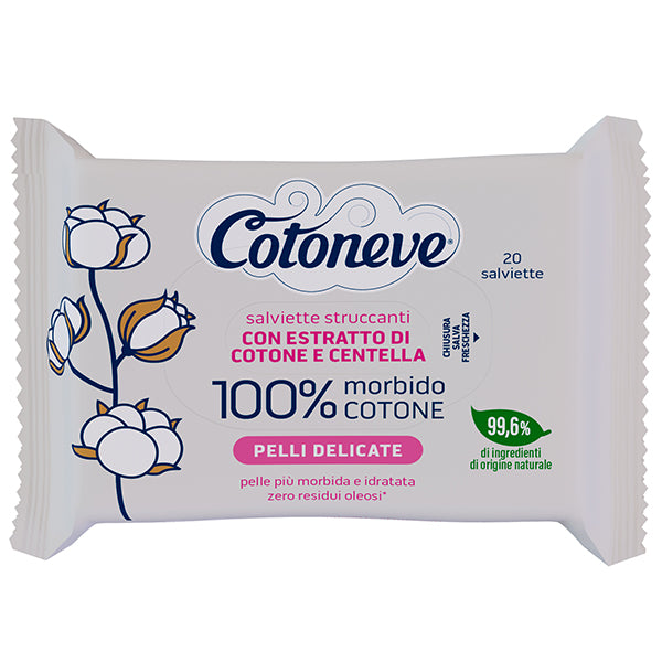 COTONEVE - 3674CV - Salvietta struccante - pelli delicate - cotone - Cotoneve - conf. 20 pezzi - 105931 -  Conf. da 1 Pz.
