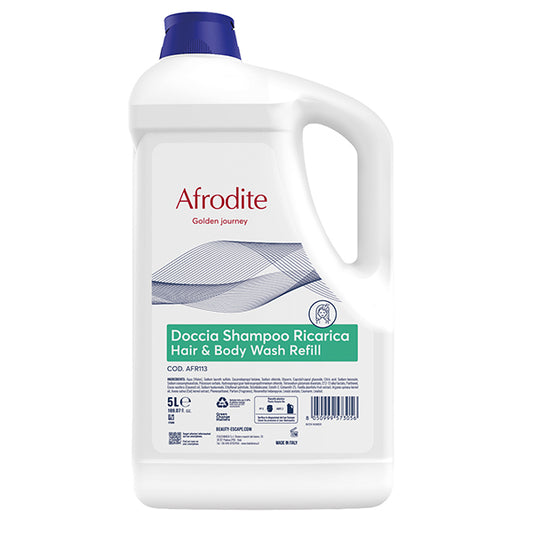 Beauty Escape - AFR113 - Ricarica doccia shampoo 2 in 1 - tanica 5 L - afrodite - Beauty Escape - 105958 -  Conf. da 1 Pz.