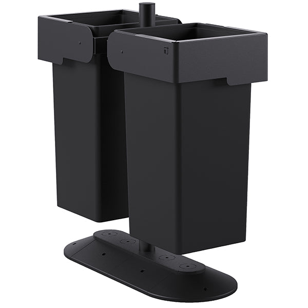 STILCASA - MO100-RN2 - Portarifiuti MODULA - da terra - con contenitore - doppio - 41,5 x 91 x 97,5 cm - 73+73 L - antracite - Stilcasa - 105973 -  Conf. da 1 Pz.