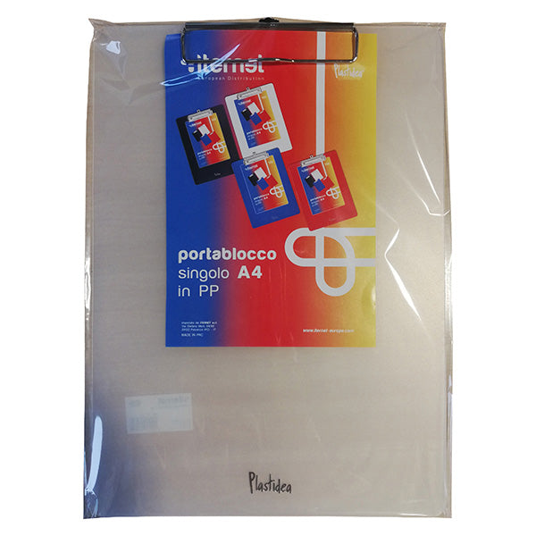 ITERNET - 7071NGRIGIOFUMÈ - Portablocco con molla in metallo - copertina in PPL - A4 - grigio fumè - Iternet - 106017 -  Conf. da 1 Pz.