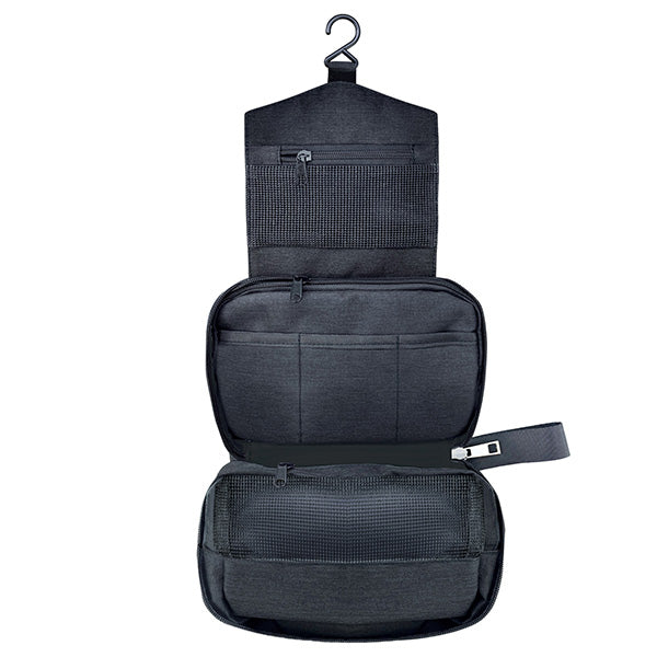 LEBEZ - 82262. - Beauty case appendibile Explora - 52 x 22 cm aperto - tessuto - nero - Lebez - 106052 -  Conf. da 1 Pz.