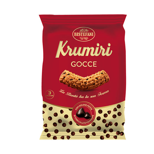 BISTEFANI - BIKGS - Krumiri con gocce di cioccolato - Bistefani - monoporzione con 3 biscotti da 27 gr - 106061 -  Conf. da 32 Pz.