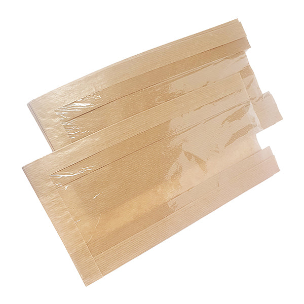VIVA - 110.34 - Sacchetto per alimenti - con finestra - 20 x 34 cm - carta kraft - avana - Viva - conf. 500 pz - 106110 -  Conf. da 1 Pz.