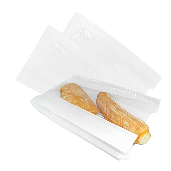 VIVA - 117.34 - Sacchetto per alimenti - con finestra - 20 x 34 cm - carta kraft - bianco - Viva - conf. 500 pz - 106111 -  Conf. da 1 Pz.