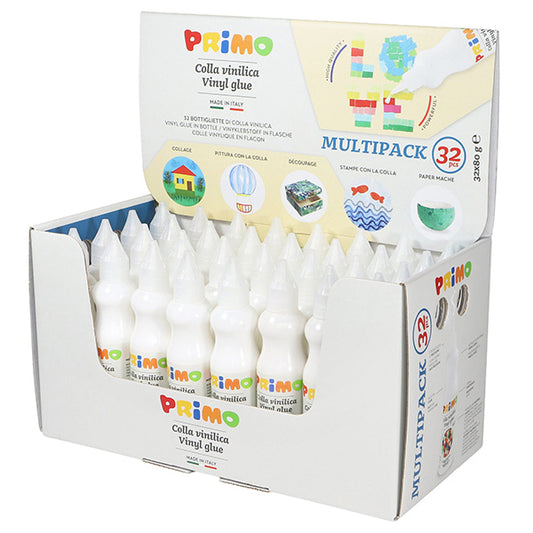 PRIMO - 3301SBOX32 - Colla vinilica - 80 g - Primo - box 32 pezzi - 106172 -  Conf. da 1 Pz.