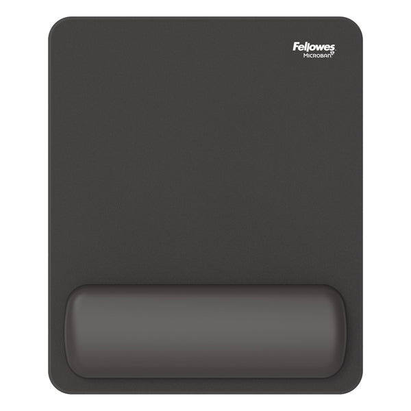FELLOWES - 100142555 - Mousepad Breyta - con poggiapolsi - con microban - nero - Fellowes - 106225 -  Conf. da 1 Pz.