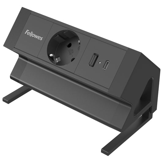FELLOWES - 100137172 - Power desk Type F - nero - Fellowes - 106235 -  Conf. da 1 Pz.