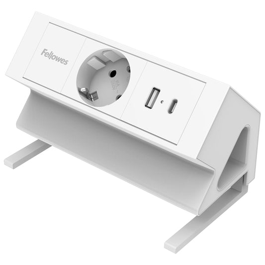 FELLOWES - 100137173 - Power desk Type F - bianco - Fellowes - 106236 -  Conf. da 1 Pz.